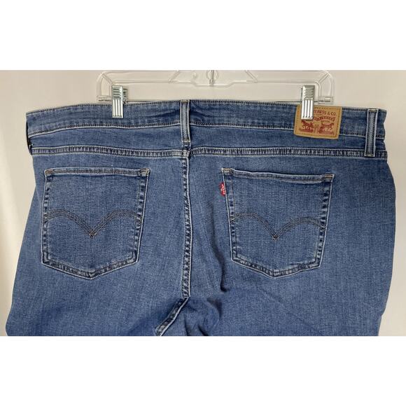 Levi’s 414 Classic Straight In lapis Speed 31” Inseam Jeans Size 24W - Picture 8 of 13